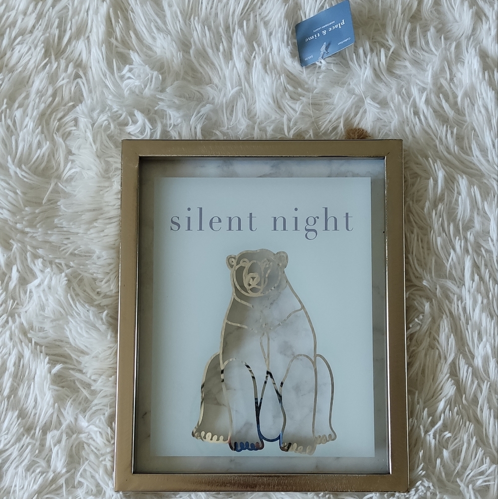 Frame decor Silent night bear